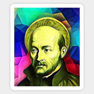 Ignatius of Loyola Colourful Portrait | Ignatius of Loyola Artwork 7 Sticker